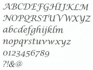 Träbrev att måla modell LUCIDA CALLIGRAPHY