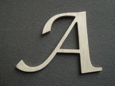 Träbrev att måla modell LUCIDA CALLIGRAPHY