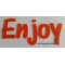 Enjoy deco brev i plexiglas, höjd 30 cm