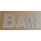 Zink dekorativa bokstav BAIN 20 cm