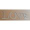 Dekorativ bokstav i zink LOVE 30 cm