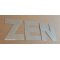 ZEN dekorativ bokstav i zink 30 cm