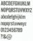 Dekorativ spegel bokstav ALTERNATE GOTHIC