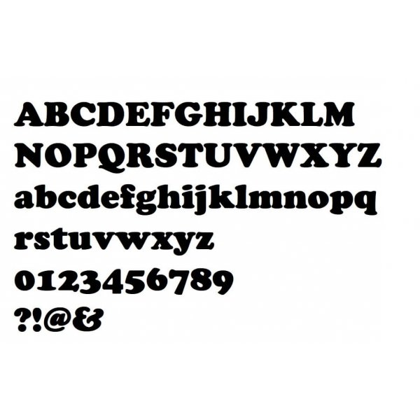Bokstavsskylt COOPER BLACK