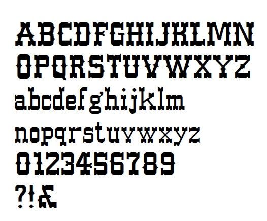 Bokstavsskylt WESTERN STD