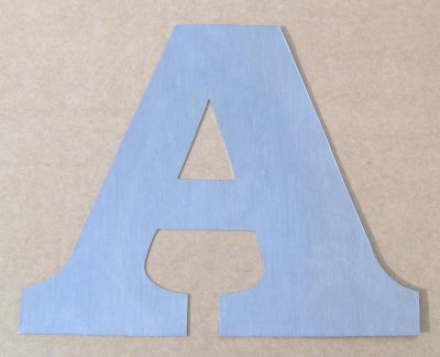 Lettre enseigne en zinc 2D