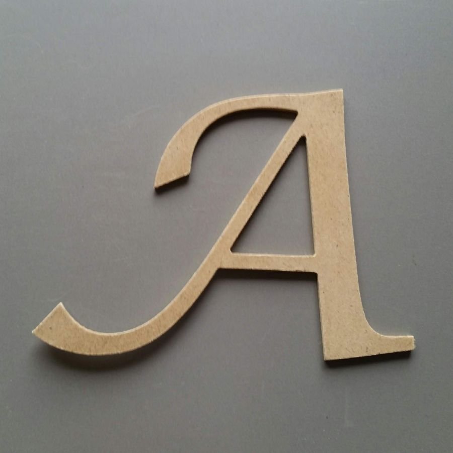 Brev MDF rå att måla modell LUCIDA CALLIGRAPHY