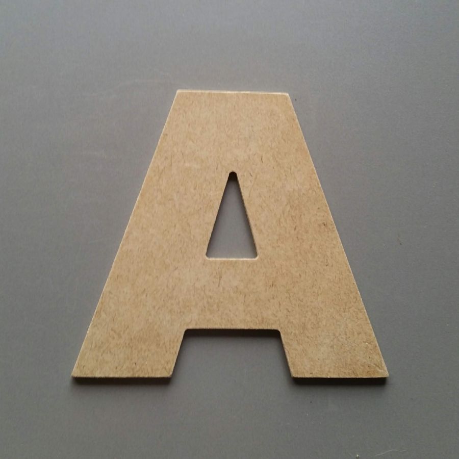 Brev MDF rå att måla modell ARIAL BLACK