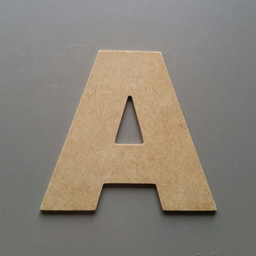 Brev MDF rå att måla modell ARIAL BLACK