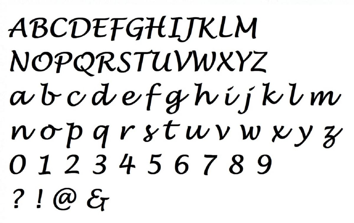 Brev MDF rå att måla modell LUCIDA HANDWRITING