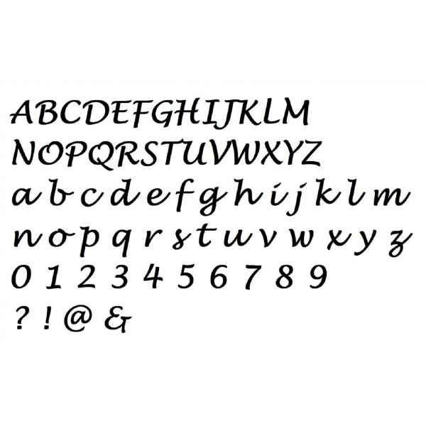 Brev MDF rå att måla modell LUCIDA HANDWRITING