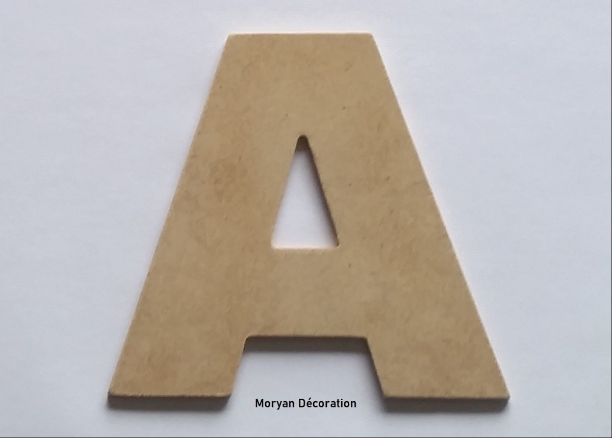 Brev MDF rå att måla modell ARIAL BLACK