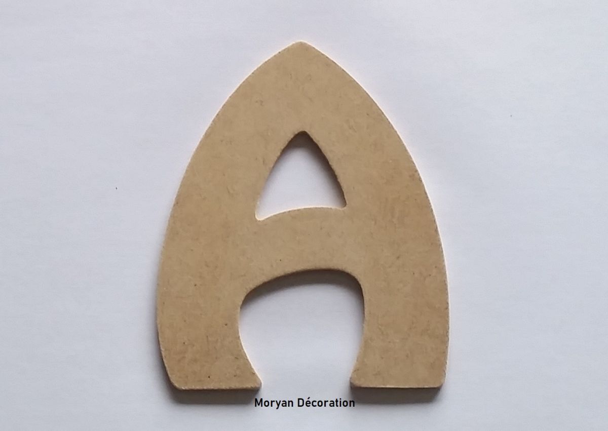Brev MDF rå att måla modell HARLEQUIN
