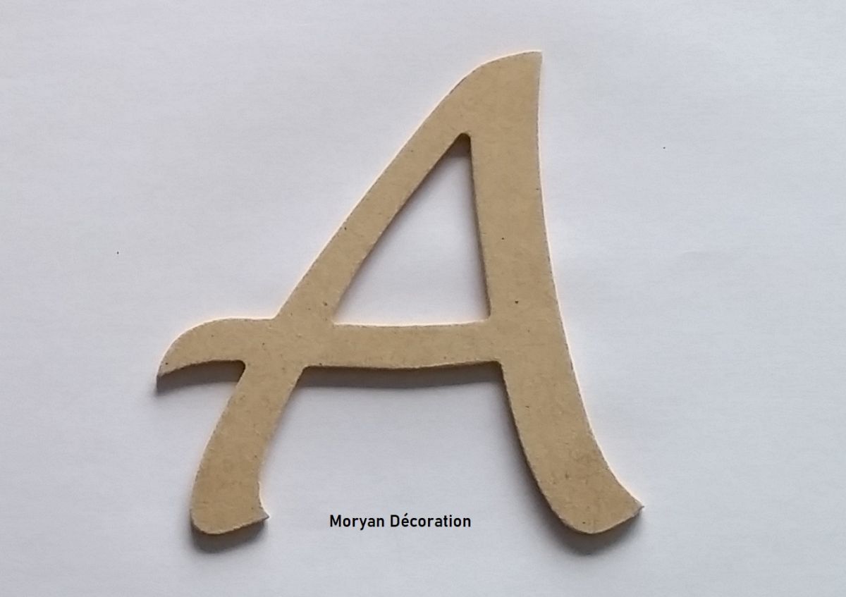 Brev MDF rå att måla modell LUCIDA HANDWRITING