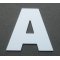 Plastbokstav PVC ARIAL BLACK