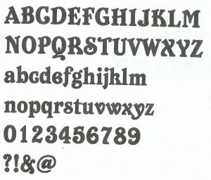 Plastbokstav PVC BELSHAW