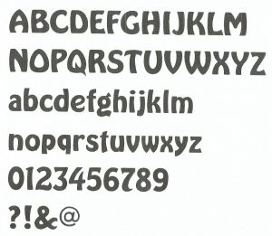Plastbokstav PVC BUBBLE