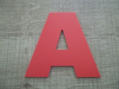 Plastbokstav PVC färg ARIAL BLACK