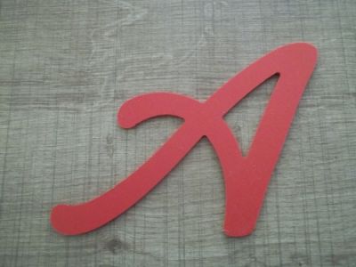 Plastbokstav PVC färg LOMBRIZ