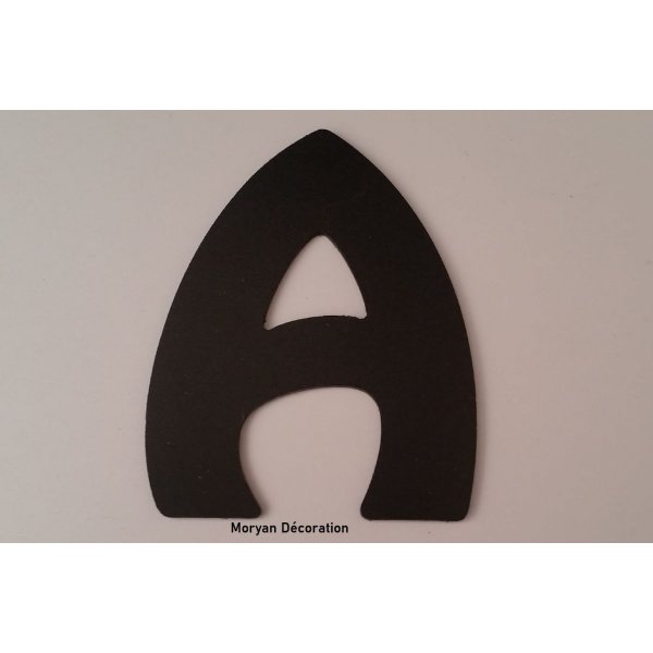Plastbokstav PVC svart HARLEQUIN