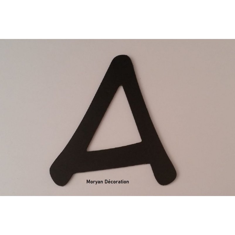 Plastbokstav PVC svart ANIME ACE