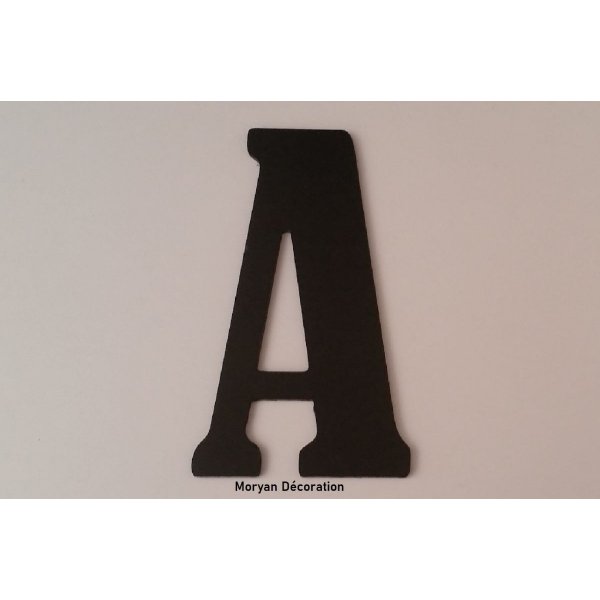 Plastbokstav PVC svart BERNARD CONDENSED