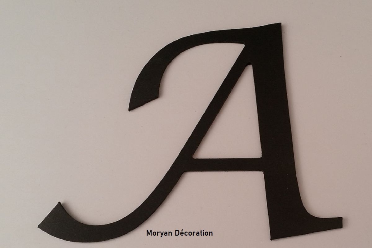 Plastbokstav PVC svart LUCIDA CALLIGRAPHY