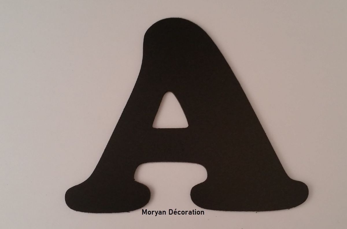 Plastbokstav PVC svart COOPER BLACK