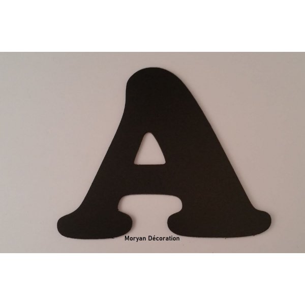 Plastbokstav PVC svart COOPER BLACK