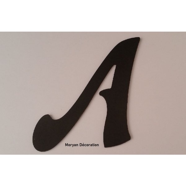 Plastbokstav PVC svart FELIPE