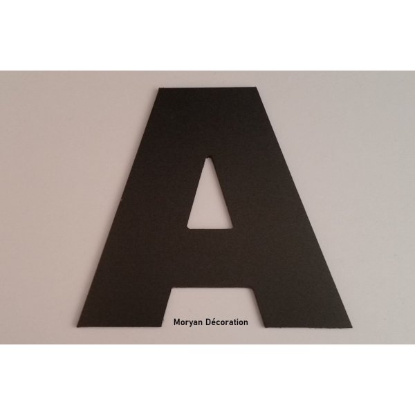 Plastbokstav PVC svart ARIAL BLACK
