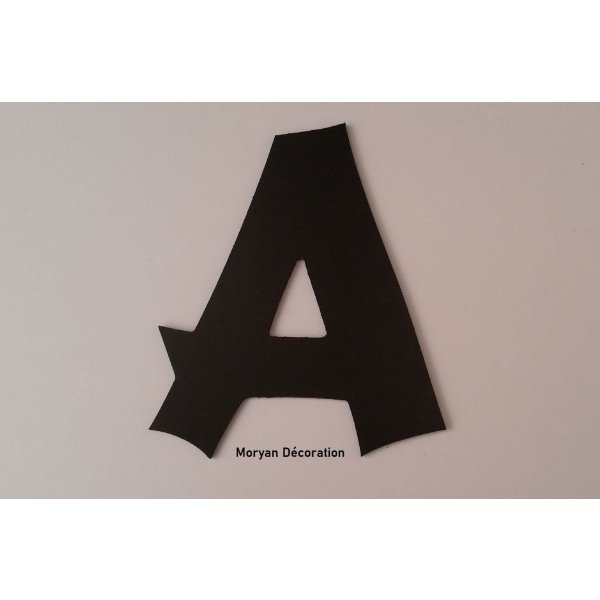 Plastbokstav PVC svart CANCUN