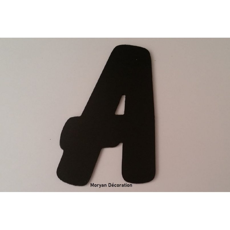Plastbokstav PVC svart BALLOON