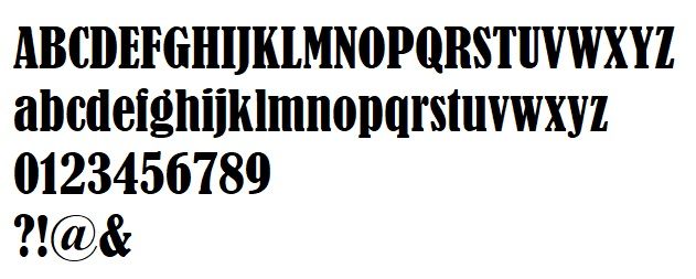 Plastbokstav PVC svart BERNARD CONDENSED