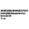 Plastbokstav PVC svart BERNARD CONDENSED