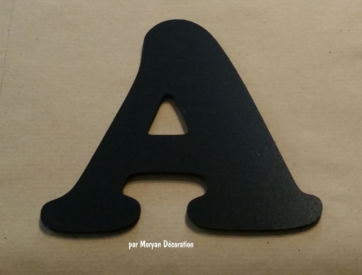 Plastbokstav PVC svart COOPER BLACK