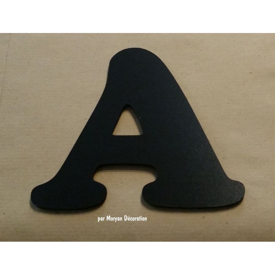 Plastbokstav PVC svart COOPER BLACK