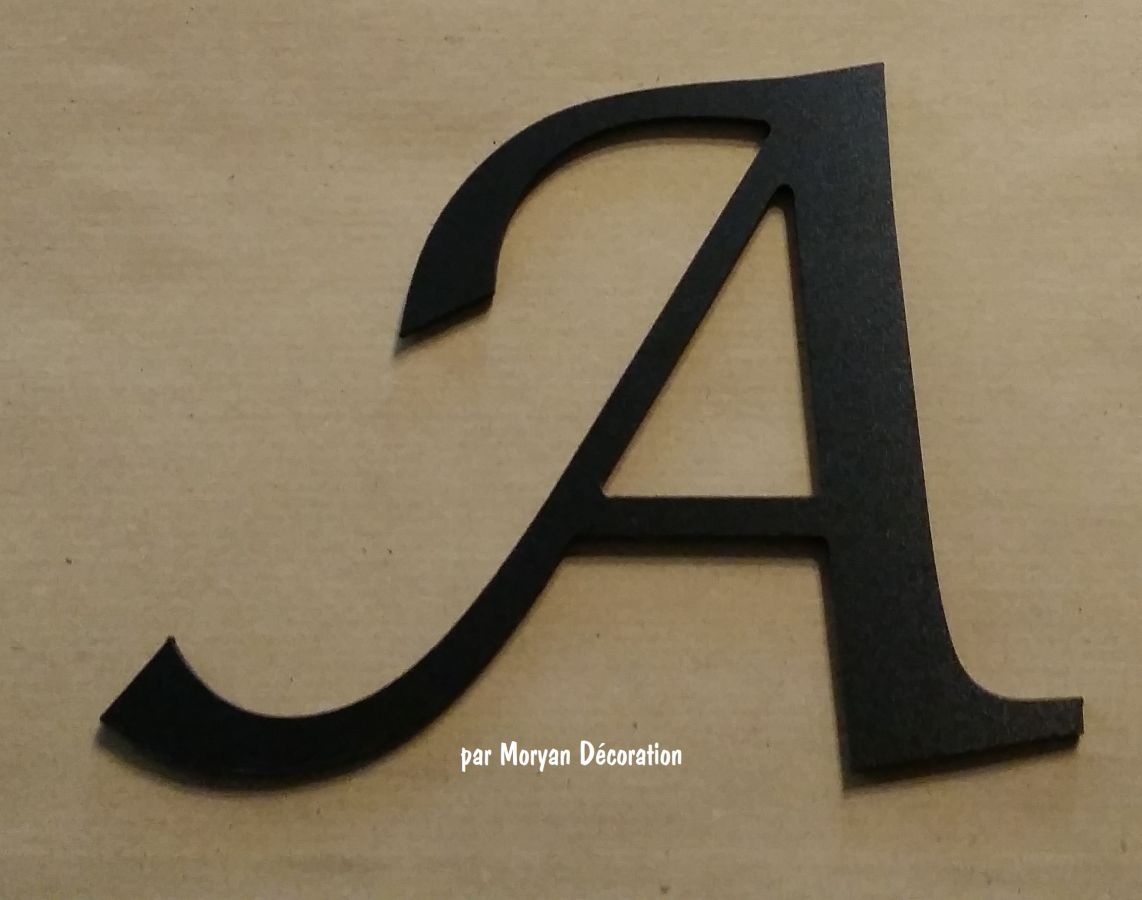 Plastbokstav PVC svart LUCIDA CALLIGRAPHY