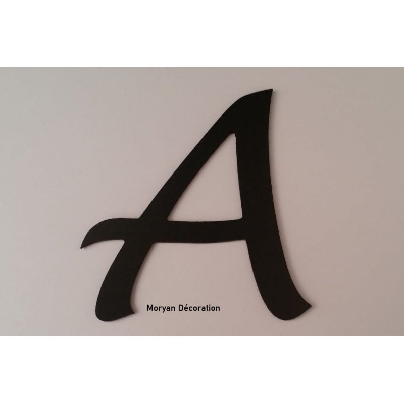 Plastbokstav PVC svart LUCIDA HANDWRITING