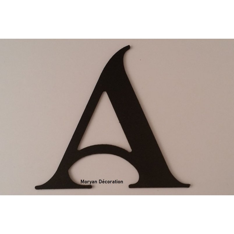 Plastbokstav PVC svart SHANGRI LA