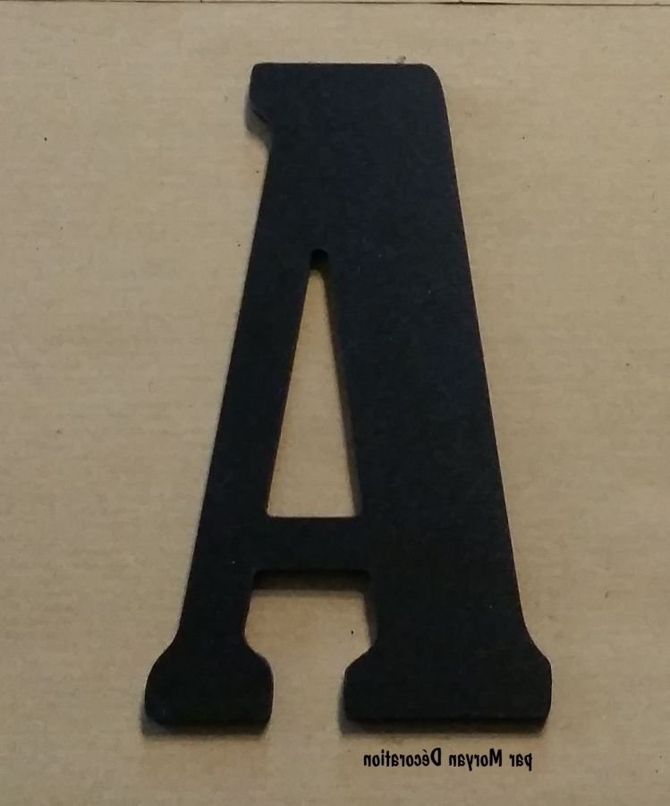 Plastbokstav PVC svart BERNARD CONDENSED
