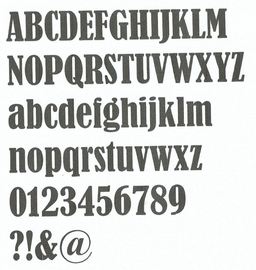 Polystyrenbokstav BERNARD CONDENSED