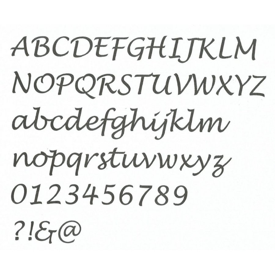 Polystyrenbokstav LUCIDA HANDWITING