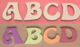Lettres bois Modèle ELFE