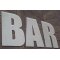 Lettres métal BAR