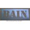 Deco stencil, metallbokstav zink BATH