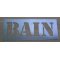 Deco stencil, metallbokstav zink BATH