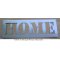 Dekorativ stencil, metallbokstav HOME