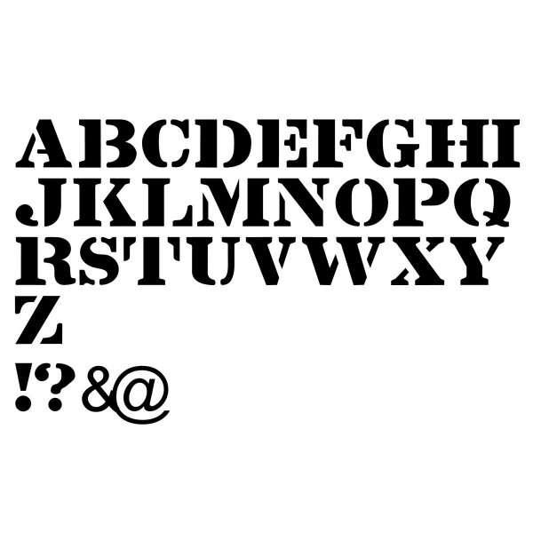 LINTSEC REGULAR Bokstavsstencil