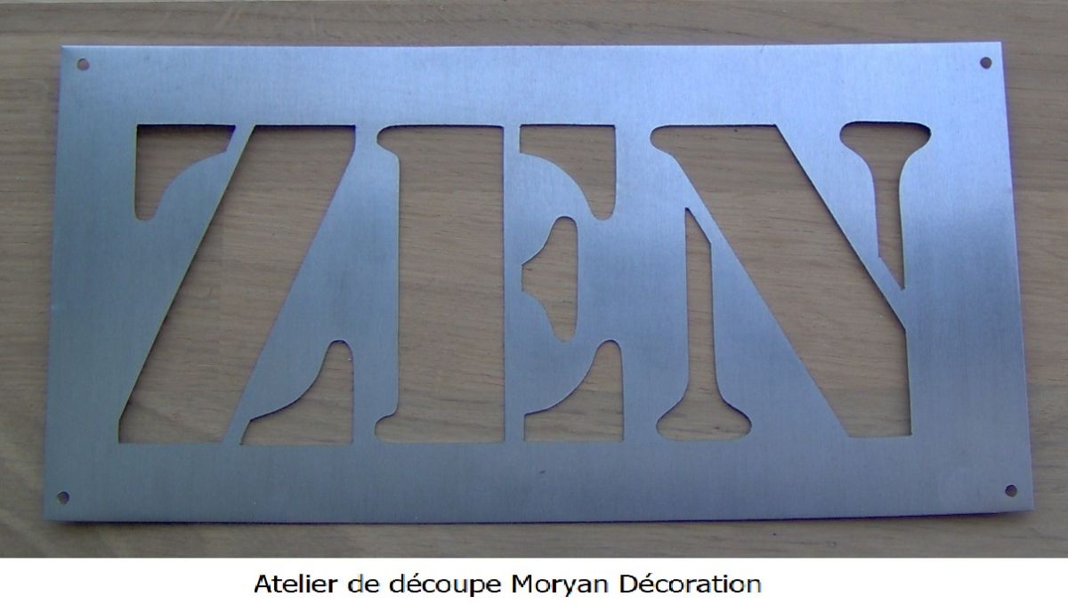 ZEN metall bokstav deco stencil